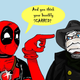 Image for article titled Deadpool Shot First: A Collection of Ridiculous Deadpool Crossover Art